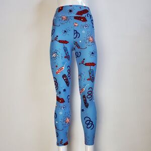 NEW LuLaRoe Light Blue Firework Leggings